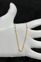 عقد مجدول مع كور ذهب تصميم هندي عيار 21 وزن 3.6 جر...