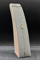 اسوارة مستطيل ذهب تصميم الماس 18 وزن 4 جرام