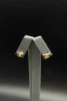 حلق ورده ذهب تصميم الماس