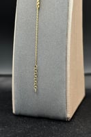 اسوارة مجدول ذهب مع لؤلؤ عيار 18 وزن 1.2 جرام