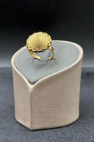 خاتم دائري ذهب صافي عيار 21 وزن 4.8 جرام