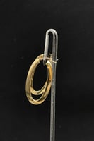 حلق بيضاوي ذهب صافي عيار 18 وزن 2.9 جرام