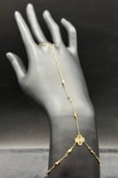 كف وردة ذهب عيار 21 وزن 1.2 جرام