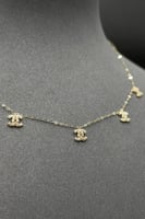 شوكر C C ذهب تصميم الماس عيار 18 وزن 1 جرام