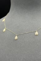 شوكر دمعة ذهب تصميم الماس عيار 18 وزن 1.2 جرام