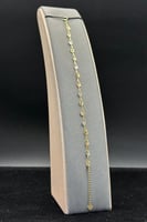 اسوارة جنزير مع دوائر ذهب صافي ايطالي عيار 18 وزن...