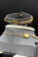 طقم كور ليزر ذهب صافي عيار 21 وزن 28.4 جرام