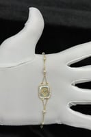 اسوارة اشناف ذهب مع لؤلؤ عيار 18 وزن 2.2 جرام