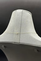 عقد مستطيل ذهب تصميم الماس عيار 18 وزن 0.8 جرام