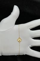 اسوارة وردة ذهب صافي عيار 21 وزن 0.9 جرام