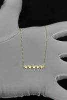 عقد ذهب شكل خلية تصميم الماس عيار 18 وزن من 1 الى...