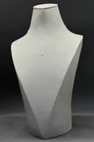 عقد قطرة ذهب تصميم الماس عيار 18 وزن 0.3 جرام