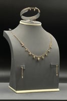 طقم شوكر ذهب عيار 21 تصميم جنزير فاخر