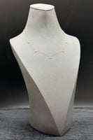 شوكر وردة ونجمة ذهب تصميم الماس عيار 18 وزن 0.6 جر...