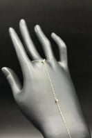 كف فراشة ذهب تصميم الماس عيار 18 وزن 0.8 جرام