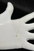 عقد ذهب تصميم الماس عيار 18 وزن 0.3 جرام