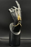 كف تايجر ذهب مع صدف اخضر عيار 18 وزن 9.8 جرام