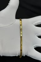 اسوارة حرير ذهب صافي ايطالي عيار 21 وزن 5.3 جرام