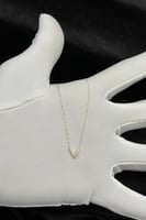 عقد ذهب تصميم الماس عيار 18 وزن 0.3 جرام