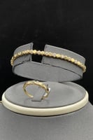 طقم الخلية ذهب تصميم الماس عيار 18 وزن 19.4 جرام