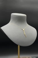 عقد نجمة مع نجمات نازله ذهب صافي ايطالي