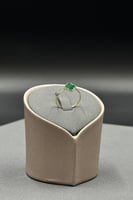 خاتم ذهب ورده مع صدف ملون انيق للغاية