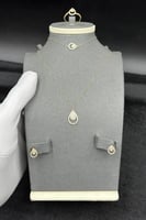 طقم ذهب عيار 18 قطرة الصفاء وزن 3 جرام