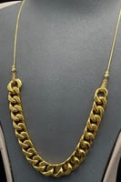 شال جنزير ذهب ايطالي عيار 18 وزن 18.7 جرام