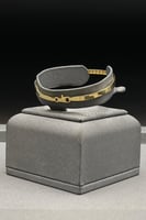 اسوارة مع خاتم ذهب صافي عيار 18 وزن 7.3 جرام