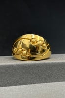 خاتم ذهب صافي عيار 21 وزن 4.5 جرام