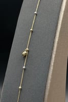 اسوارة قلب مع كور ذهب صافي ايطالي عيار 18 وزن من 0...