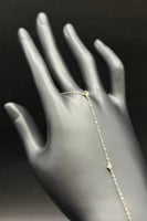 كف وردة ذهب تصميم الماس عيار 18 وزن 0.8 جرام