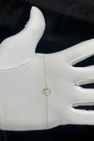 اسوارة دوائر ذهب تصميم الماس عيار 18 وزن 0.5 جرام