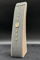 اسوارة شناف ذهب مع لؤلؤ عيار 18 وزن 2.2 جرام