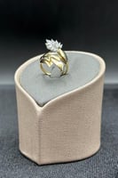 خاتم ذهب تصميم الماس عيار 18 وزن 2.4 جرام