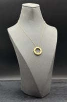 عقد دائري ذهب تصميم الماس عيار 18 وزن 6.6 جرام