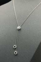 عقد الماس وزن الذهب : 2.92 جرام وزن الألماس : 0.4...