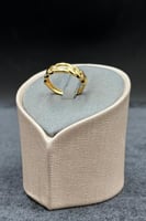 خاتم جنزير ذهب صافي عيار 21 وزن من 2 الى 2.2 جرام