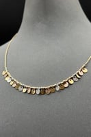 عقد دوائر ذهب صافي ايطالي عيار 18 وزن من 6.3 الى 6...