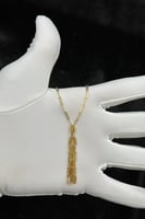 سلسال ذهب خفيف عيار 18 إيقاع الأنوثة وزن 4.2 جرام