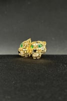 حلق تايجر ذهب تصميم الماس عيار 18 وزن من 4.4 الى 4...