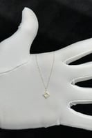 عقد ذهب ناعم بتصميم الماس عيار 18 وزن من 0.3 إلى 0...