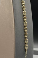 اسوارة جنزير ذهب ايطالي عيار 18 بلمسة عصرية بوزن 8...