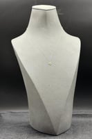 عقد ذهب تصميم الماس عيار 18 وزن 0.3 جرام