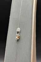 اسوارة مشبك ذهب تصميم الماس عيار 18 وزن 1.9 جرام