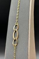 اسوارة دوائر ذهب صافي ايطالي عيار 18 وزن 1.4 جرام