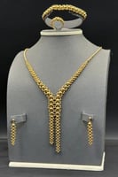 طقم كور نازل ذهب صافي عيار 21 وزن 22.5 جرام