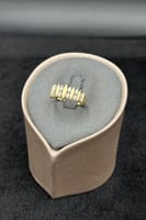 خاتم ذهب تصميم الماس عيار 18 وزن 1.8 جرام