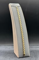 اسوارة مجدول ذهب صافي عيار 18 وزن 6.7 جرام