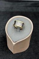 اسوارة مع خاتم ذهب صافي ايطالي عيار 18 وزن 18.9 جر...